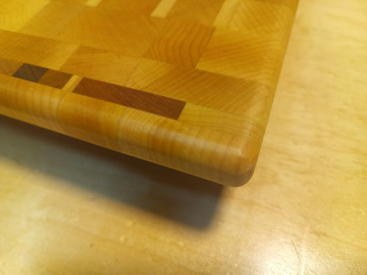 Hardwood end-grain cutting board